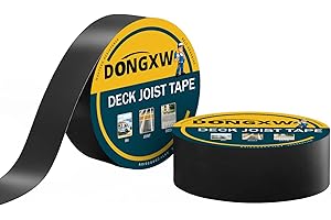 Dongxw Butyl Tape, Joist Tape for Decking Waterproof Deck Joist Flashing Tape Protect Deck Beams - 2" X 50', 2 Rolls