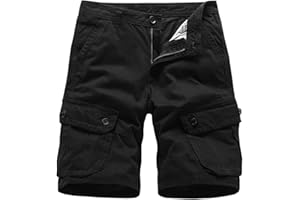 Basoteeuo Mens Cargo Shorts Casual Lightweight with Multi Pockets Summer Outdoor Work CargoShorts