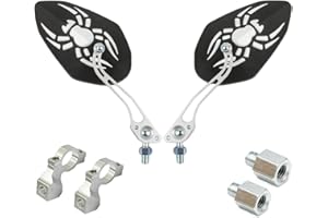 NAKAZAWA Bike Mirrors Handlebar Rearview Mirror, Adjustable Handlebar End Mount Bicycle Side Mirror, Safe Cycling Mirrors for Road Bike, Rotatable Bar End Bike Mirror