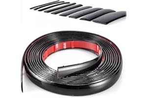 9.8ft Self-Adhesive Automotive Car Molding Trim Glossy Black Car/Truck/RV Side Body Trim Strip - Universal Bumper Window Door