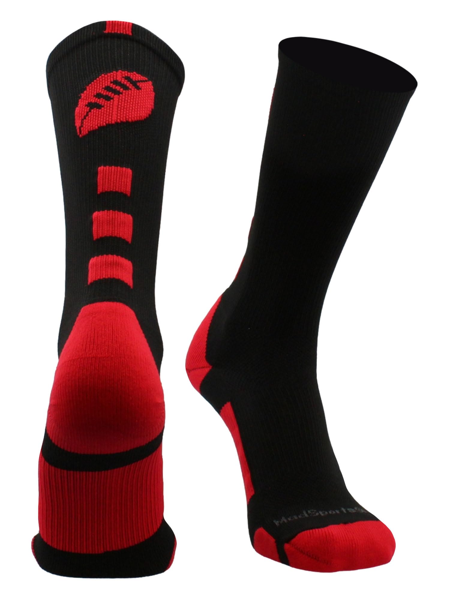 MadSportsStuff Football Logo Crew Socks