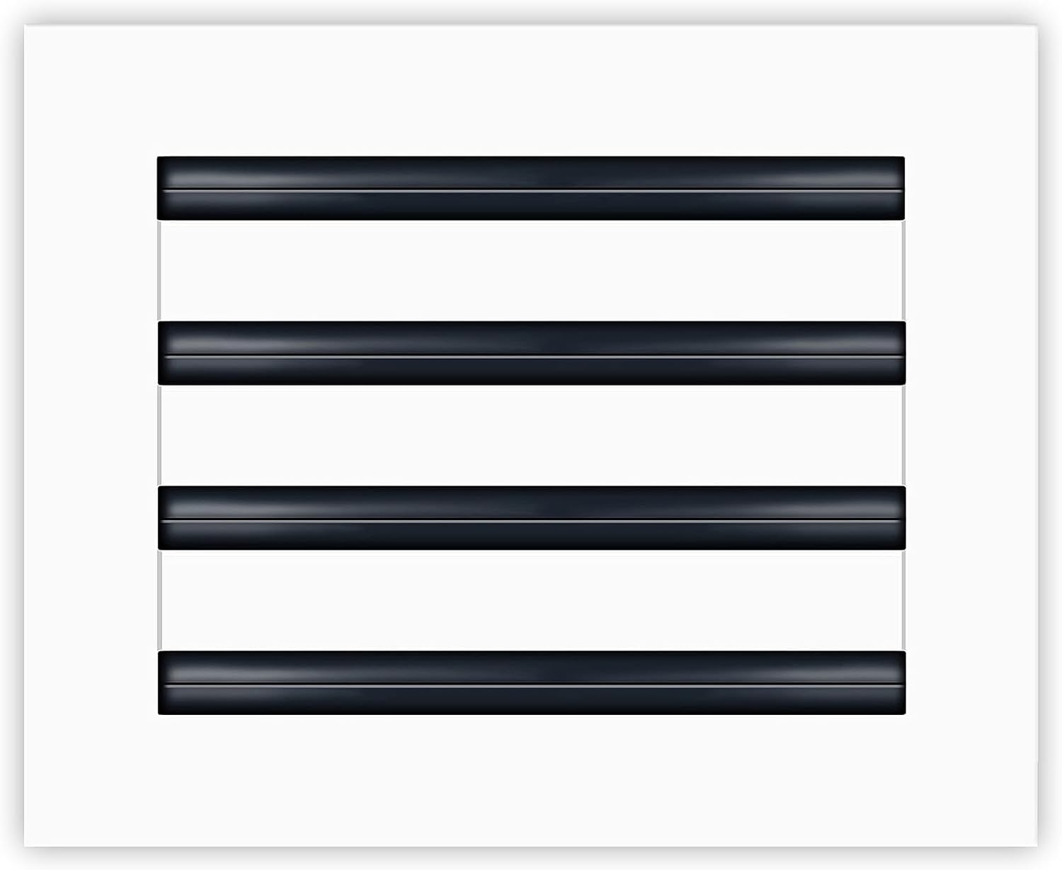Registers, Grilles & Vents - BUILDMART - 10x8 Modern AC Vent Cover - Decorative White Air Vent - Standard Linear Slot Diffuser - Register Grille for Ceiling, Walls & Floors - Texas Buildmart