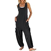ANRABESS Women Overalls Jumpsuits Loose Casual Dressy Sleeveless Baggy Harem Pants Romper Jumpers 2026 Trendy Summer Outfits