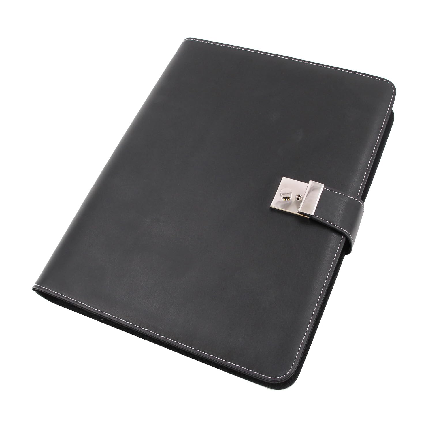 Alassio Document Folder A4 Faux Leather Black