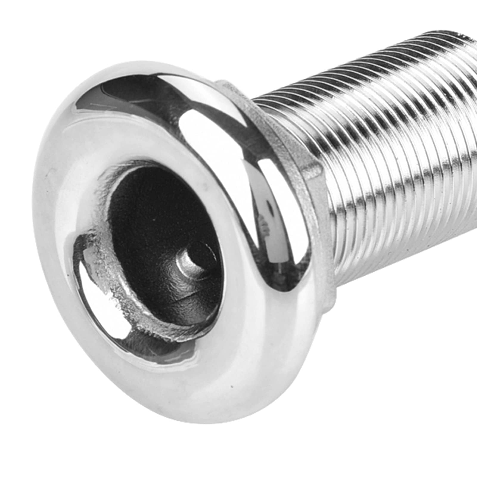 Thru-Hull Fitting,Boat Hose Thru Fitting,Stainless Steel Thru-Hull Fitting Hose Barb Marine Barbed Hose Thru Drain