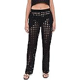 LE BOP Women's Eyelet Odette Pants