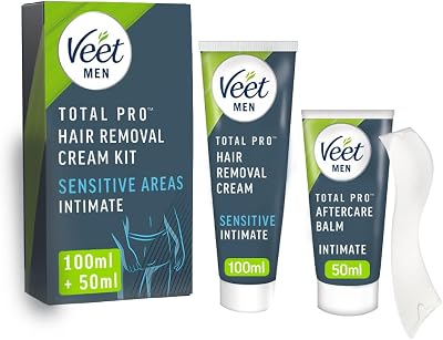 Veet Men Intimate Hair Removal Kit 100 ml Cream 50 ml Aftercare Balm