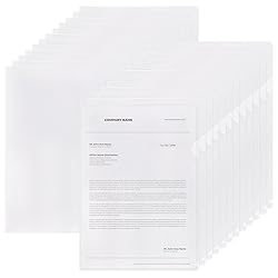 EOOUT Clear Folders, 24pcs Plastic Folders, Project