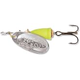 Blue Fox Classic Vibrax 03 Painted 1/4 (Silver/Fluor Yellow, Size- 3)