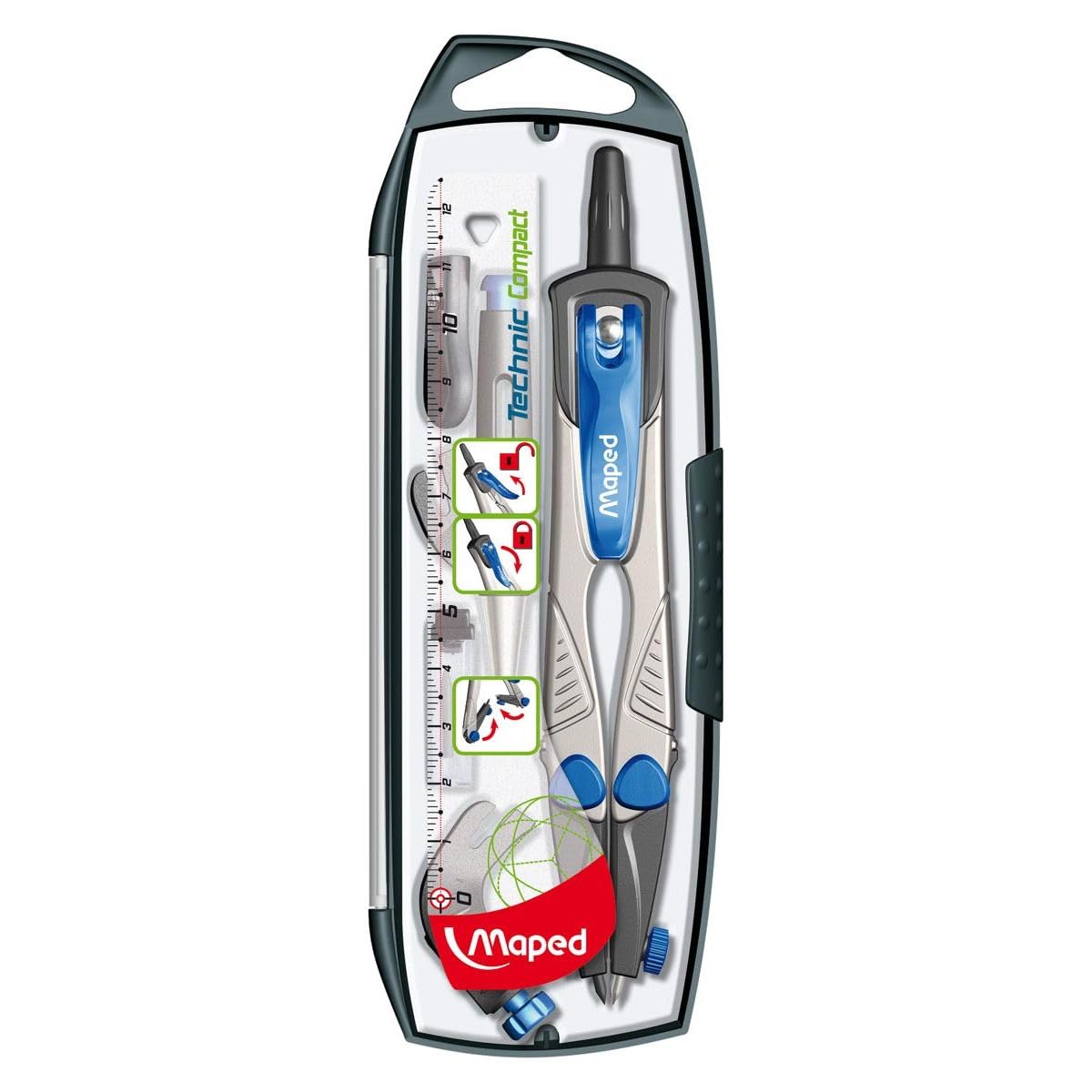 Maped Technic Compact Compass Case (5 Pieces)