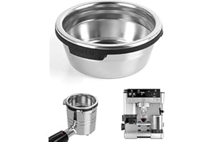 Double Cup Filter Basket Compatible with Ninja Luxe Cafe Accessories ES601 ES701, Stainless Steel Coffee Pressurized Porous F