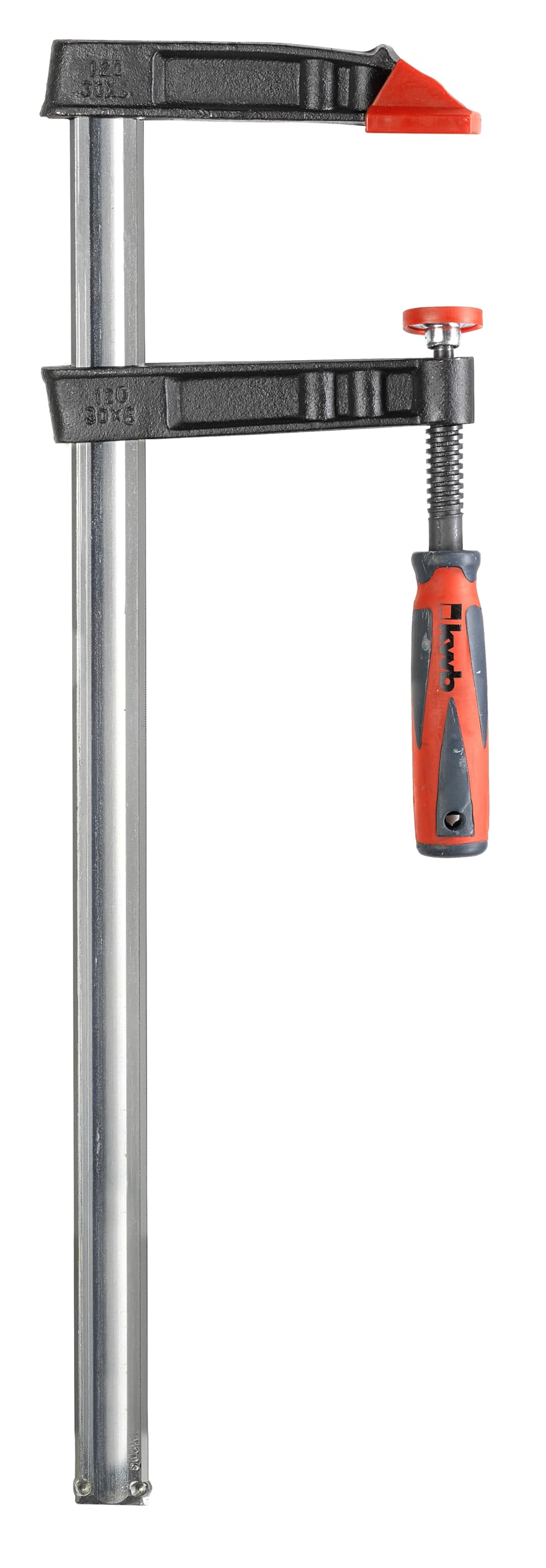 kwb Profi Screw Force with 2-Component Handle 120x500, Clamping Width 500 mm, Clamping Depth 120 mm, Clamping Jaws Made of Temperature Casting Steel, Screwdriver with Hollow Profile Rail — image 1