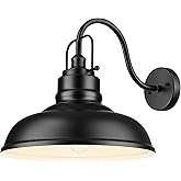 zeyu Black Barn Light, Modern Outdoor Wall Light Fixtures, Barn Light for Garden Garage, Matte Black Finish, 016-1BL BK
