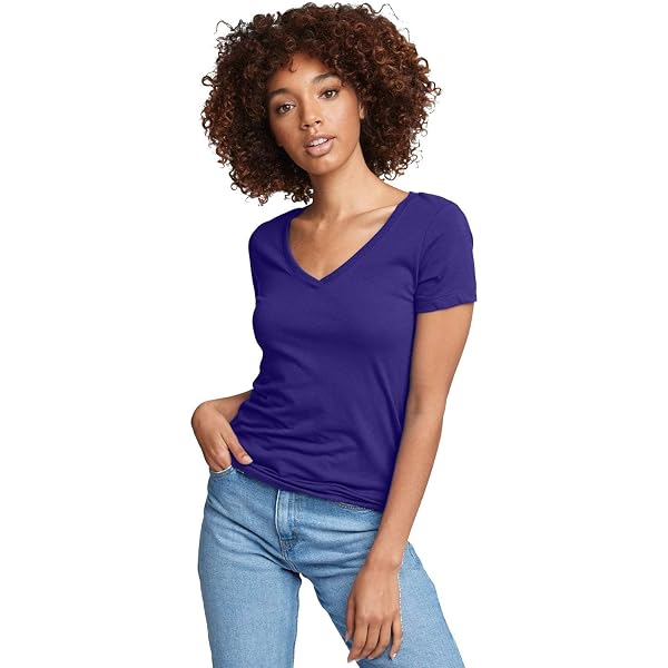 Next Level Ladies' Ideal V-Neck T-Shirt - 60% Cotton/40% Polyester, Kelly Green, Sizes S-2XL - View #11