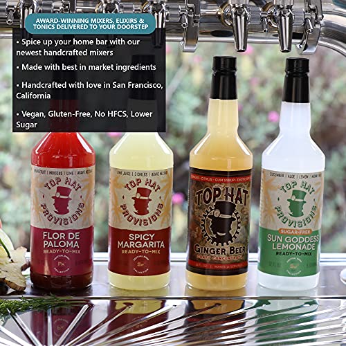 Top Hat Spicy Margarita Drink Mix Keto Friendly Made with 3 Chiles