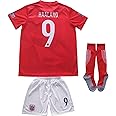 HOMEMI Youth Sportswear Norway 9 Haaland Kids Home Soccer Jersey/Shorts Football Socks Set