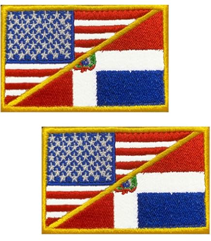 Dominican Republic Flag Embroidered Emblem Caribbean Iron 521 Dominican Republic Flag Embroidered Emblem Caribbean Iron 521
