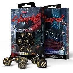 Q-Workshop Cyberpunk Red Dice Set Wet Work, Various