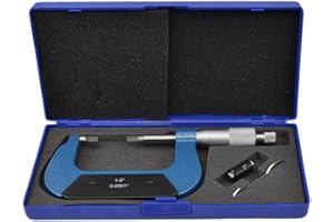 PROLINEMAX 1-2" Outside Blade Micrometer Solid Metal Frame 0.0001" Blade Thickness .030"