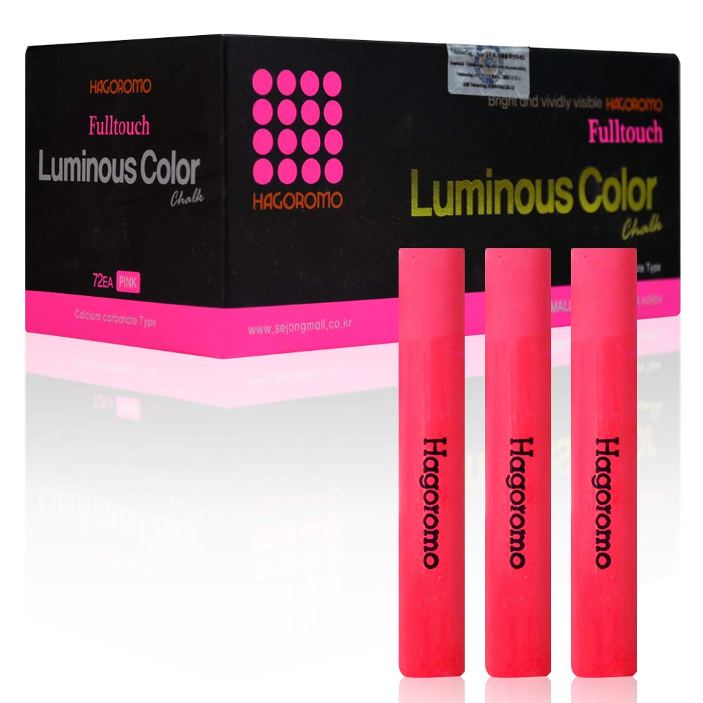 Hagoromo Fulltouch Luminous Chalk 1Box (72Pcs) Pink