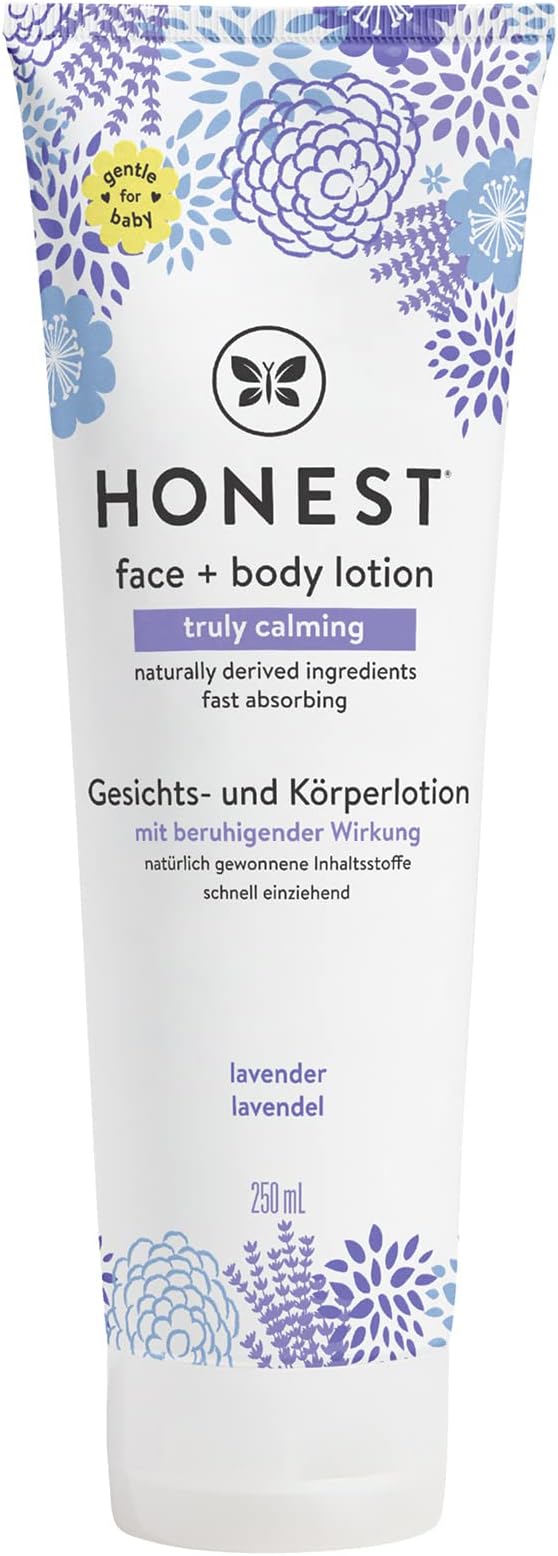 The Honest Company Truly Calming Face Body Lotion Lavender 13.5oz New