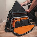 Klein Tools Tradesman Pro Tech Bag Laptop Pocket Black Orange 55455M view 3