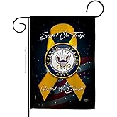 Support Navy Garden Flag - Armed Forces USN Seabee United State American Military Veteran Retire Official - House Decoration Banner Small Yard Gift Double-Sided Made in USA 13 X 18.5