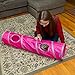 PetLike Cat Tunnel for Indoor Cats Collapsible Pop-up Pet Tube Peek Hole Hideaway Play Toys for Cats with Ball