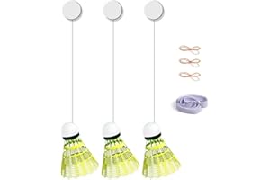 COOLHOOD Glowing Badminton Trainer Practice Robot Training Shuttlecock Stretch Self-Study Professional Badminton Rebounds Device Badminton Practice Robot