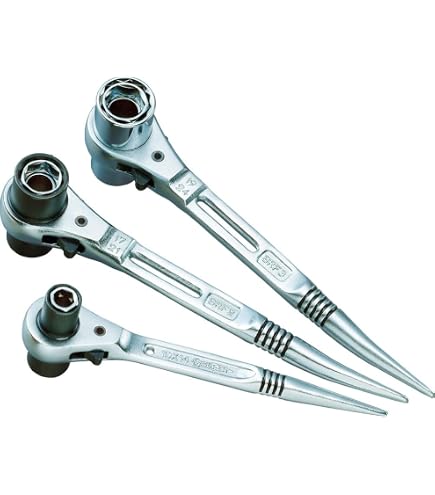 SUPER TOOL Ratchet Wrench Double Size RN-24X27 (Japan Import