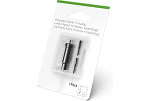 HADWOER Black Deep Cut Housing + Replacement Deep Point Blade Compatible with Air2/ Air3/Maker/Maker 3 Cutting Machines, Cut Thicker Materials, Original Version(2 Blades Included)