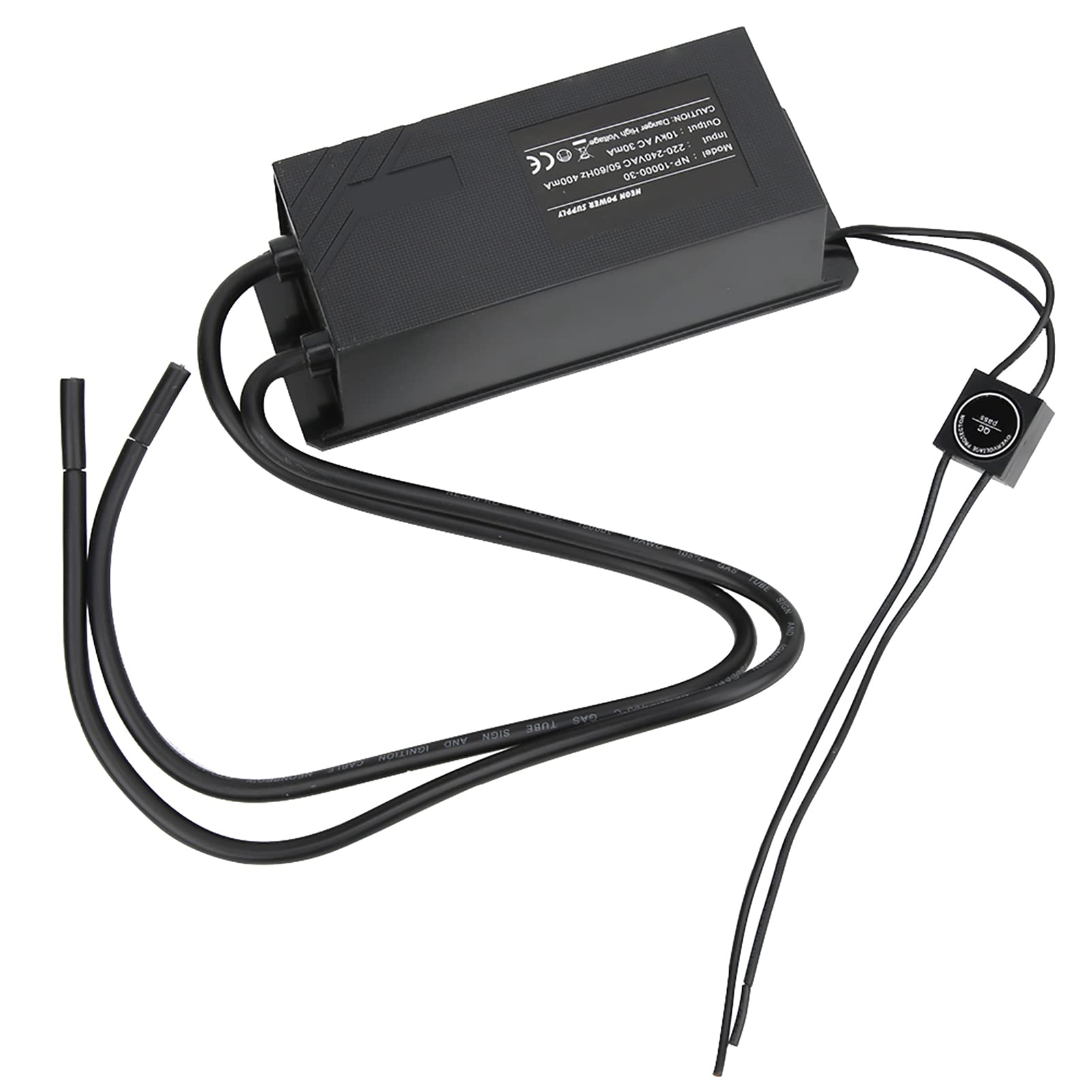NP-10000-30 Neon Transformer, 10KV 30mA Neon Light Sign Electronic Transformer Power Supply for LED Strip Lights