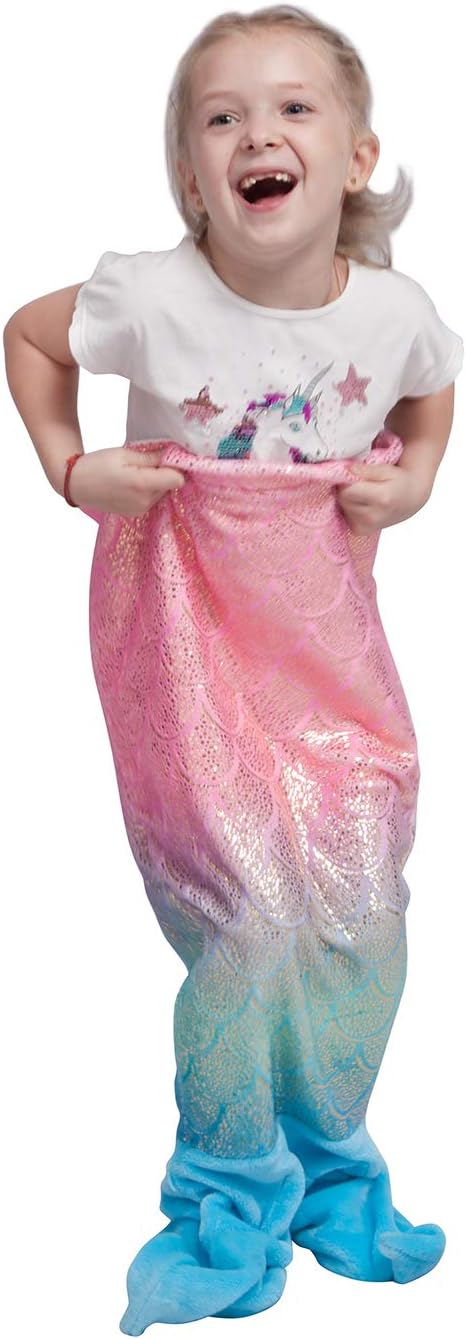 Softan Kids Mermaid Tail Blanket, Girls Toddlers Mermaid Toys - Image 3
