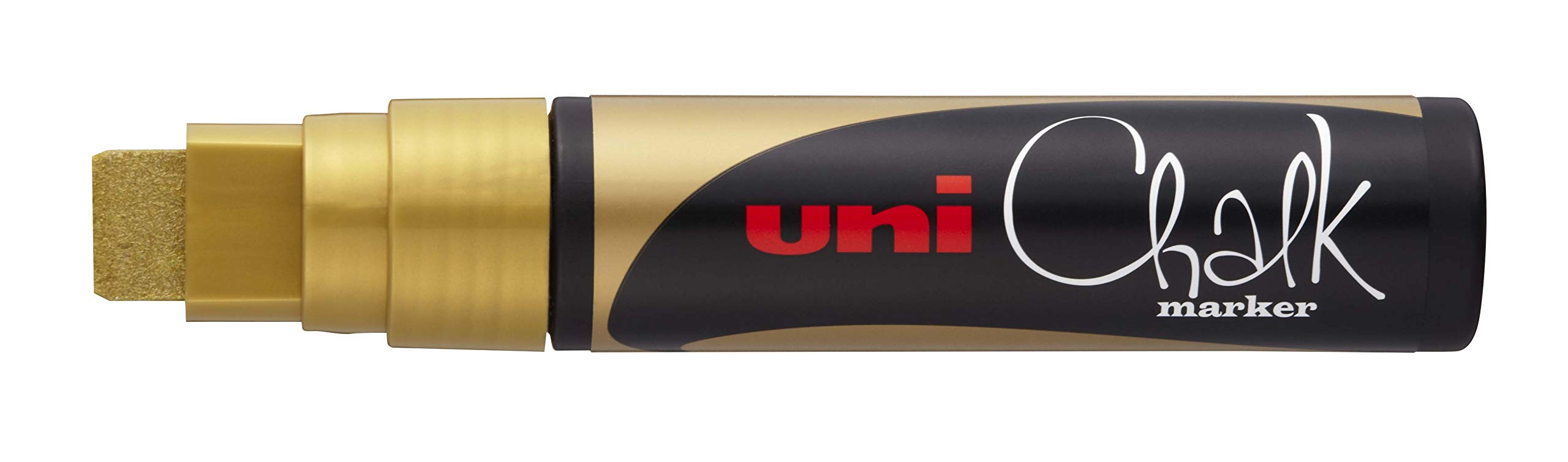 uni-ball 186610 Window and Chalk Marker UNI CHALK PWE-17K 15 mm with Wide Chisel Tip Gold