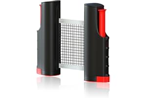 Retractable Ping Pong Net, Professional Table Tennis Net, Portable Replacement Table Tennis Net Posts, Adjustable Length, Qui