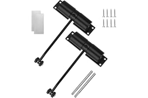 LEXININ Automatic Door Closer 2 Pack - Mini Spring Self-Closing Door Closer for Residential Use, Stainless Steel Light-Duty S