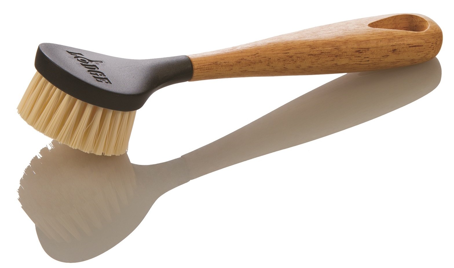 Lodge 10 Inch Scrub Brush. Cast Iron Scrub Brush with Ergonomic Design