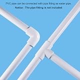 Sourcing Map 1 Inch PVC Rigid Tube 21.4mm ID 25mm OD 9in White High Impact view 5