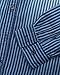 JoJoJoy Men's Casual Long Sleeve Brushed Striped Chambray Button Down Shirts Dark Blue