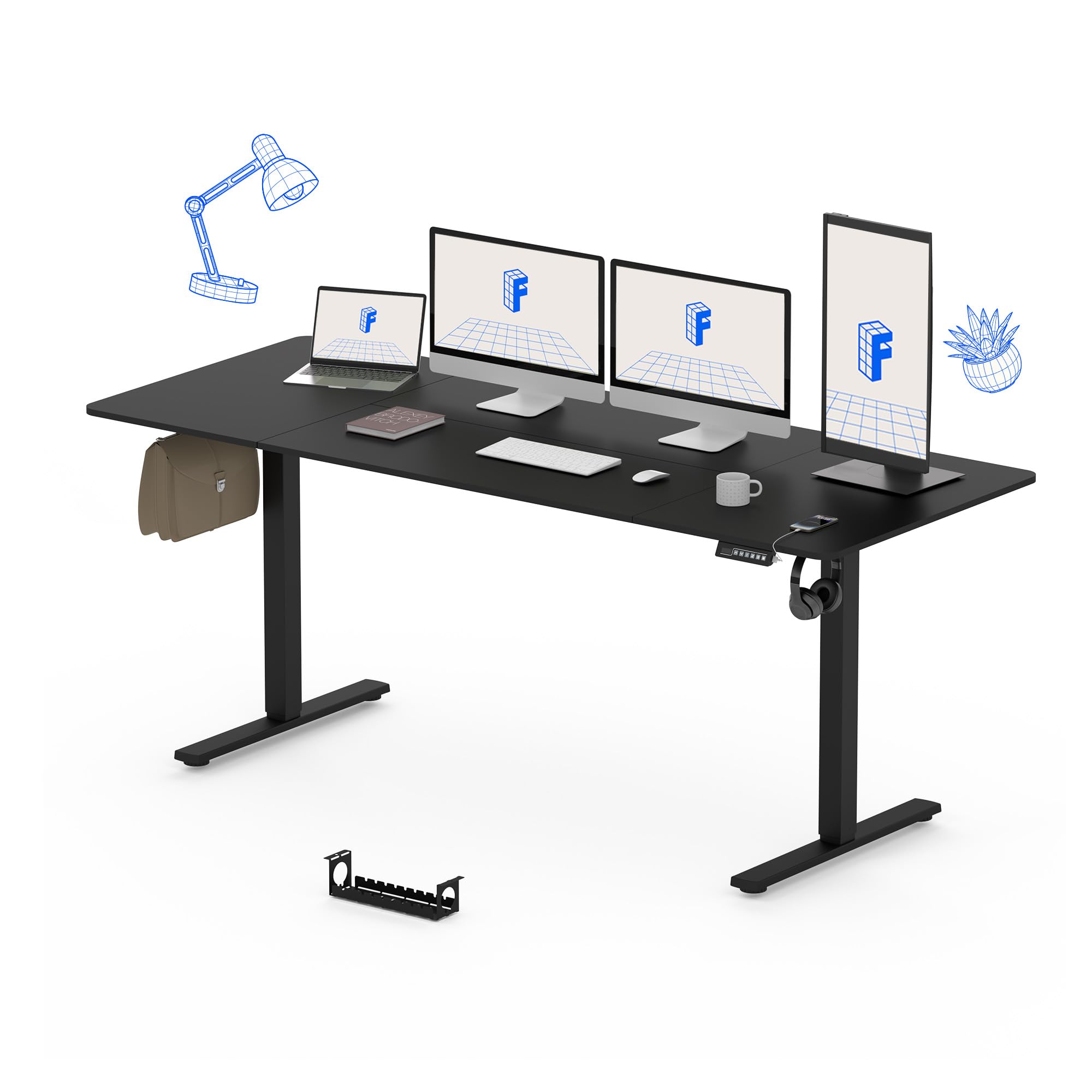 FLEXISPOT Large Standing Desk, 79 x 32 Electric