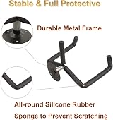 Yumzeco TTCR-II Guitar Wall Mount Hanger Horizontal Rack view 3