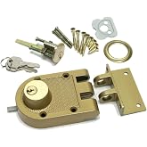 NU-Set Lock | Jimmy Proof Style Deadbolt Lock | Inter Locking Double Cylinder Deadbolt Lock | Home Improvement &amp; Door Hardware (Bronze)