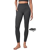 IUGA Compression Leggings with Pockets for Women Tummy Control Leggings No Front Seam Workout High Waist Yoga Pants