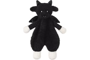 Apricot Lamb Dragon Snuggler Blanket Soft Loveys for Babies, Security Blanket for Baby Boy and Girl, 10 Inches for Infant and