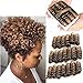 CooCooJoo 5 Inch 20 Strands/Pack Jamaican Bounce Crochet Hair Wand Curl Synthetic Hair Crochet Braids Afro Kinky Braiding Hair Extensions African Braids (1B/27#)