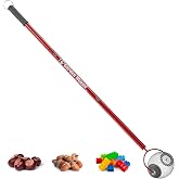 GARDEN WEASEL Small Nut Gatherer Roller for Acorns Buckeyes Beech Nuts | Steel cage collector with ergonomic handle for acorns, buckeyes, beech nuts &amp; small yard debris. Durable lightweight design