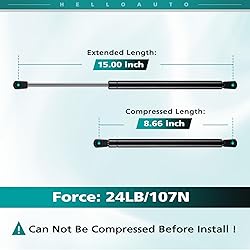 HelloAuto C16-04154 15 inch 24Lb/107N Gas Struts