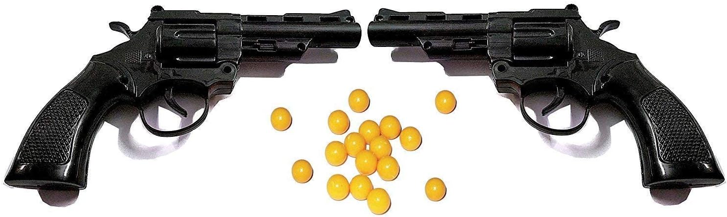 Shivsoft 8 Round with 40 Bullets Mini Toy ( Set of 2 ) 009