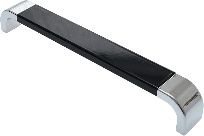 Muebles Tirador BA 192 mm Cocina Cromado, Negro cajón Mango * 713 – 192