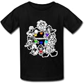 BeDora Undertale All Characters Heats Determina For Kid's T-shirt Black Large
